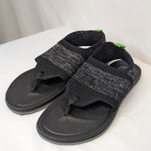Sanuk Yoga Sling Sandal Black Sz 7